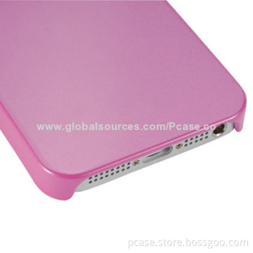 High polish PC case for iPhone 5, with rubber coating to protect phone smoothly